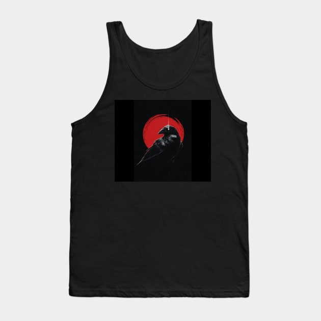 Crow Tank Top by daghlashassan